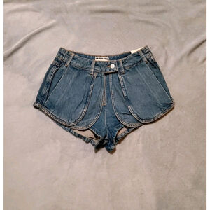 We The Free / Free People Prince Street Micro Denim Women Shorts Hot Pants 27